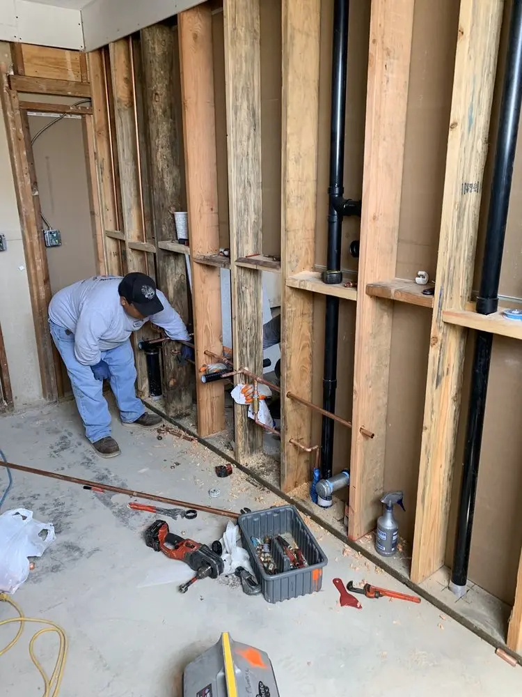 Commercial rough-in plumbing for Gas Line Repair in Hopewell